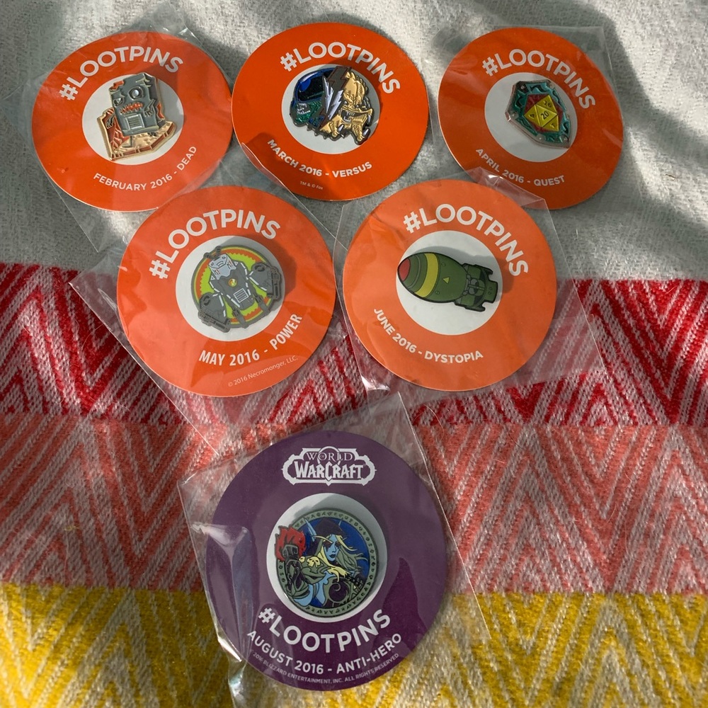 Loot crate Pins